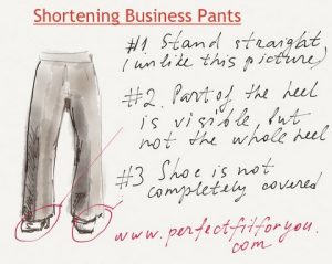 shortening pants